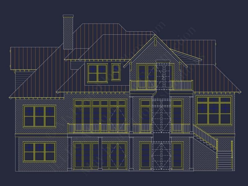 Luxurious house Plan with 5 Bedrooms, CAD Designs, and Modern Features