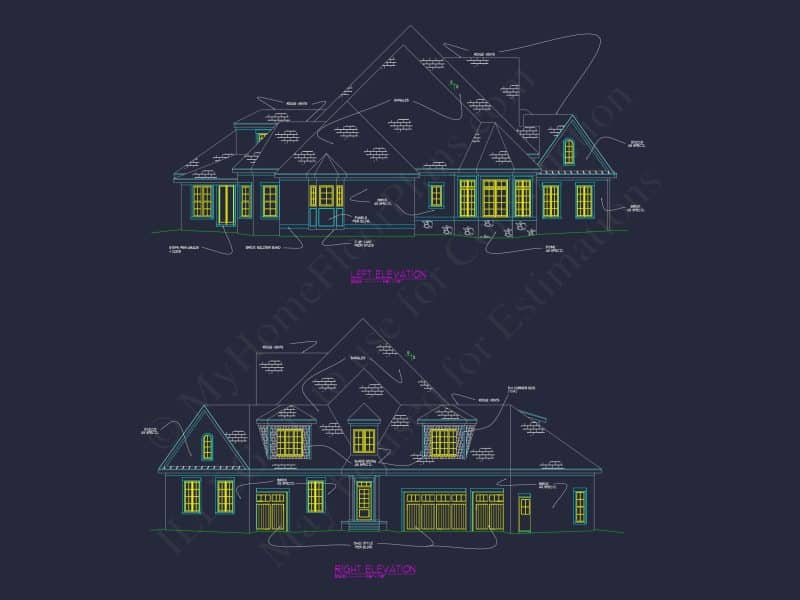 Luxurious house Plan with CAD Designs for Architects & Builders