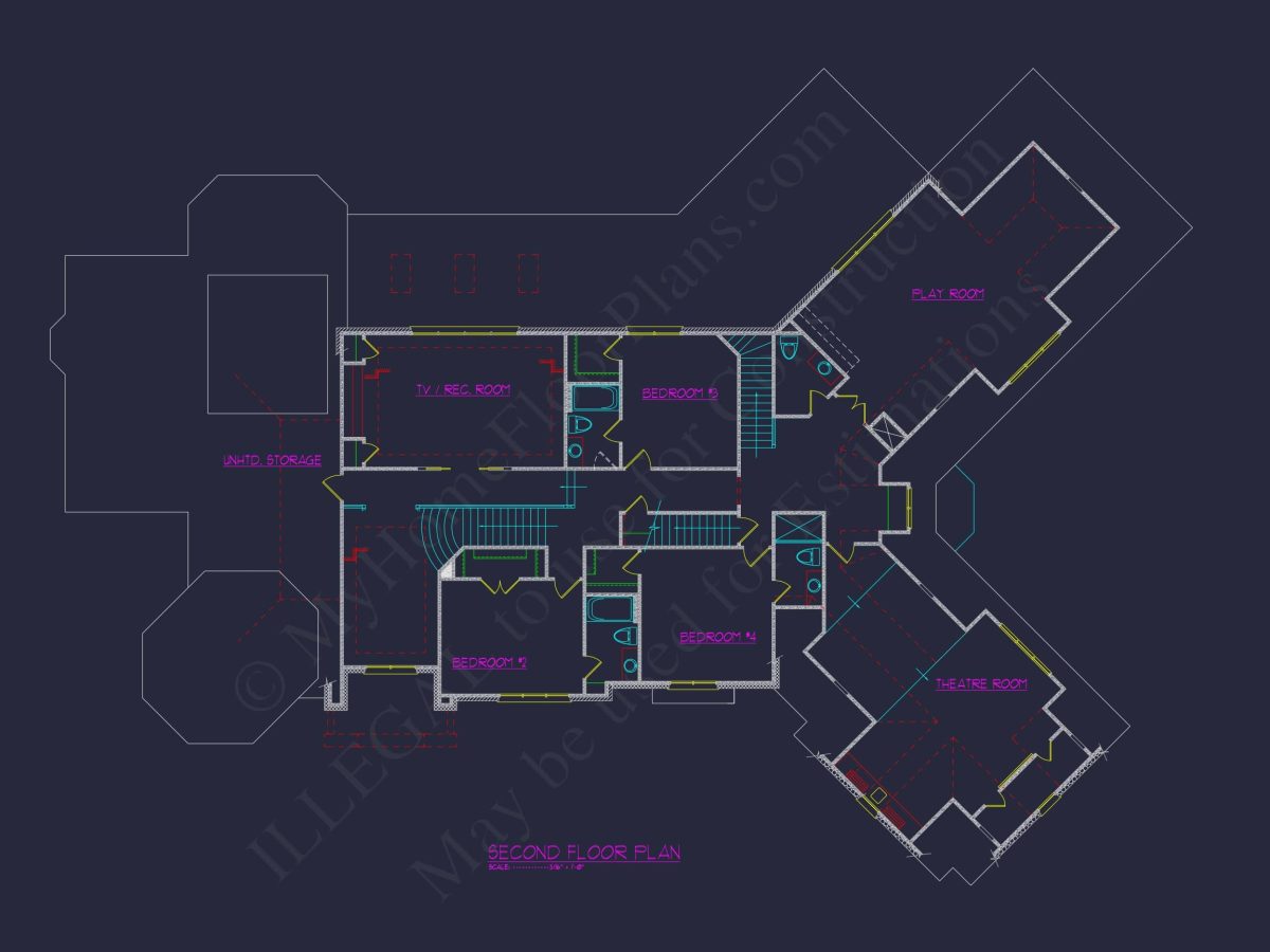 Luxurious house Plan with CAD Designs for Architects & Builders
