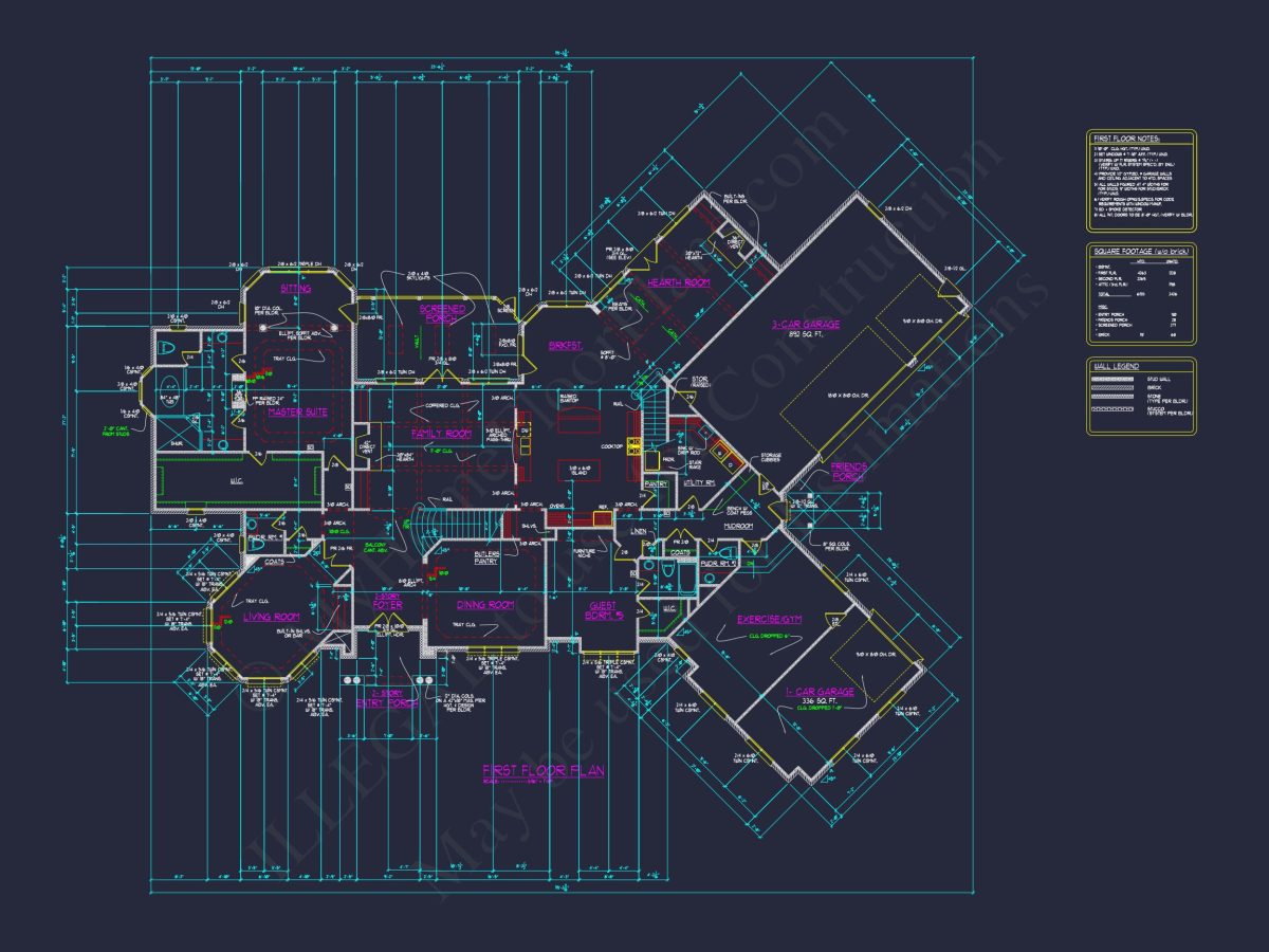 Luxurious house Plan with CAD Designs for Architects & Builders