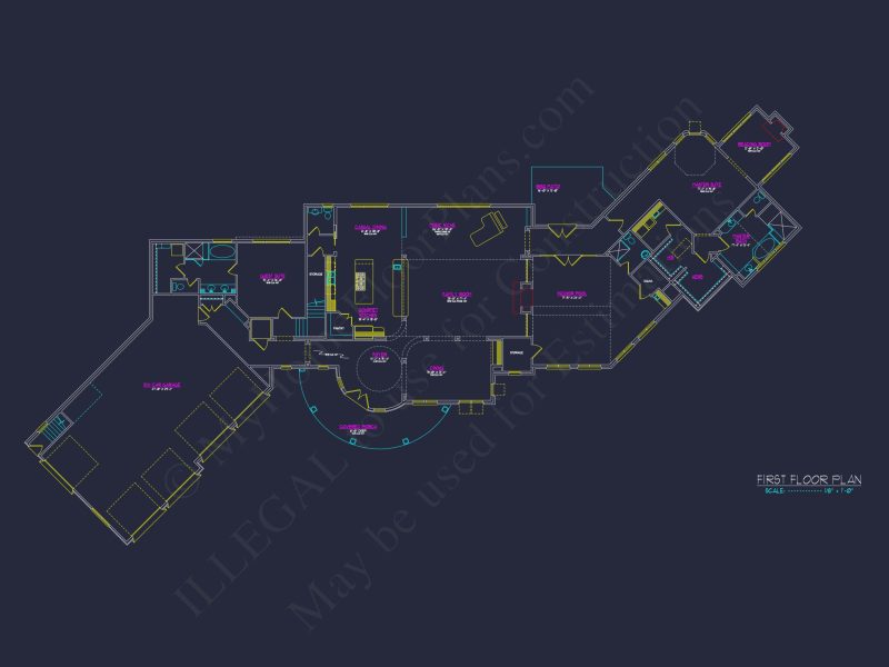 Luxurious house Plan with CAD Designs, Blueprints, and Tuscan Architecture