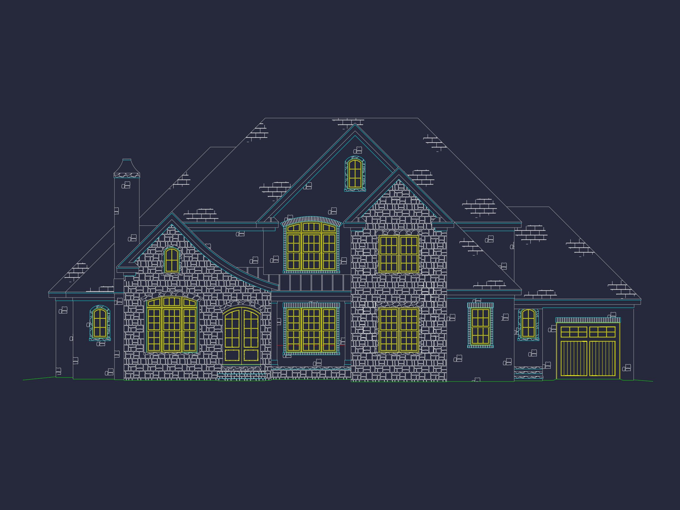 Luxurious house Plan with Detailed Blueprint Designs