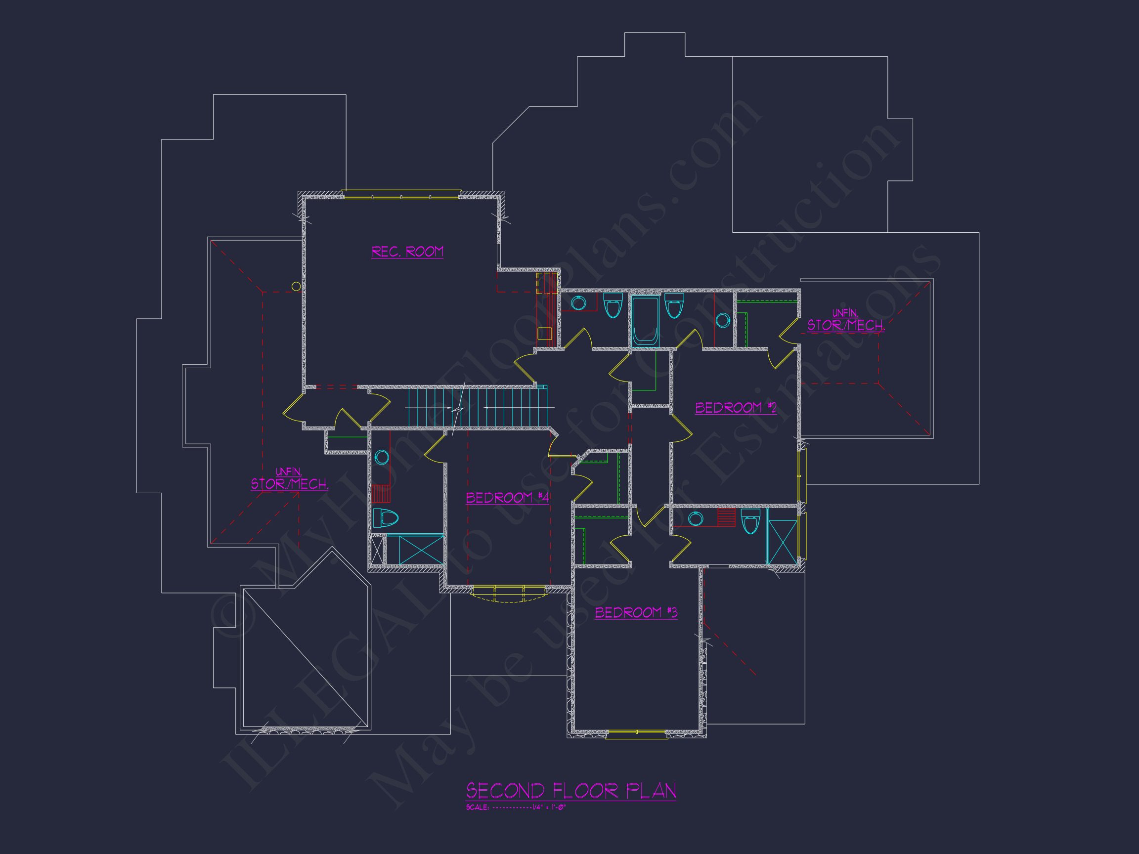 Luxurious house Plan with Detailed Blueprint Designs