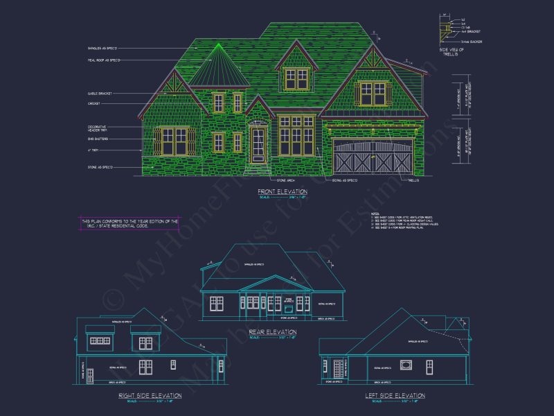 Luxurious house Plan with Floor Plan, Blueprint, and CAD Designs
