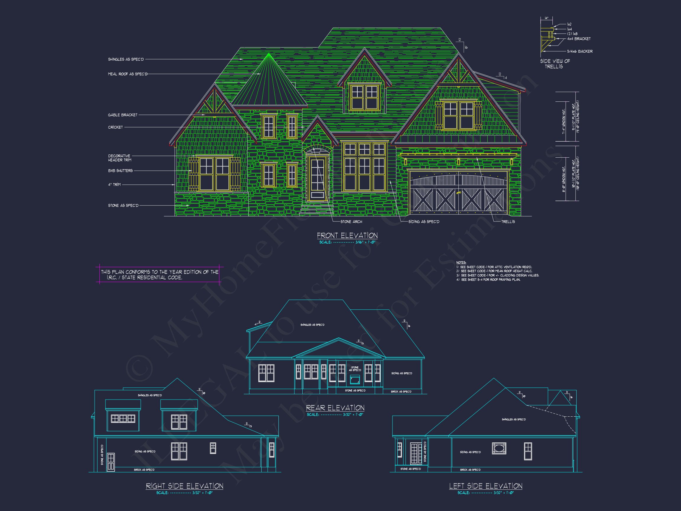 Luxurious Home Plan with Floor Plan,Blueprint,and CAD Designs