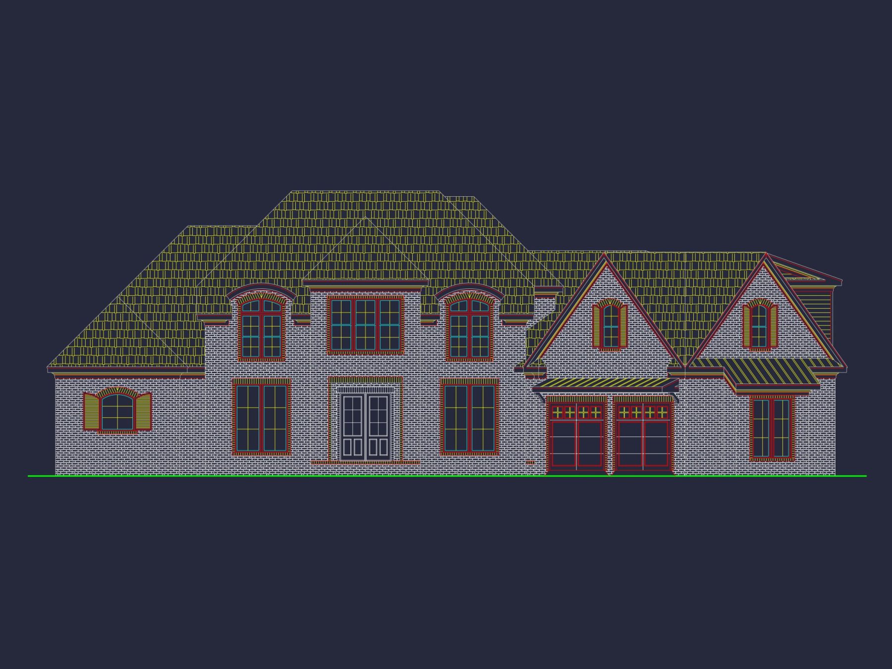Luxurious house Plan with Floor Plans, CAD Blueprints, and Designs