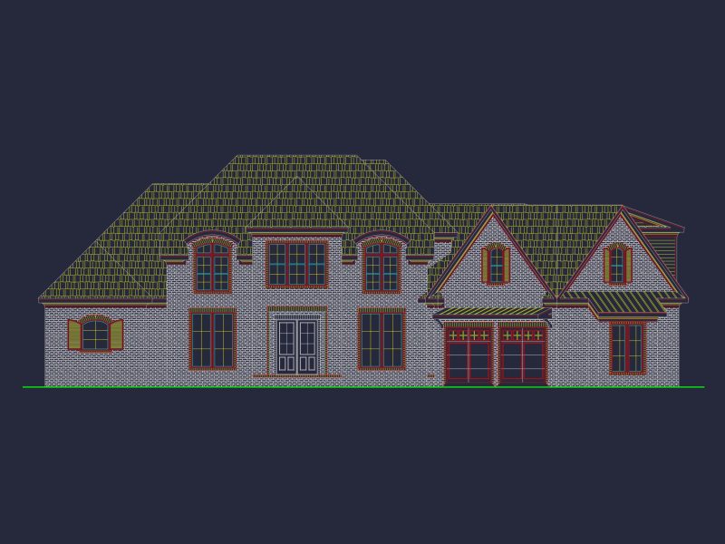 Luxurious house Plan with Floor Plans, CAD Blueprints, and Designs