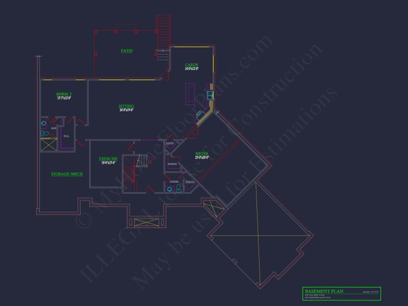 Luxurious house Plan with Floor Plans, CAD Blueprints, and Designs