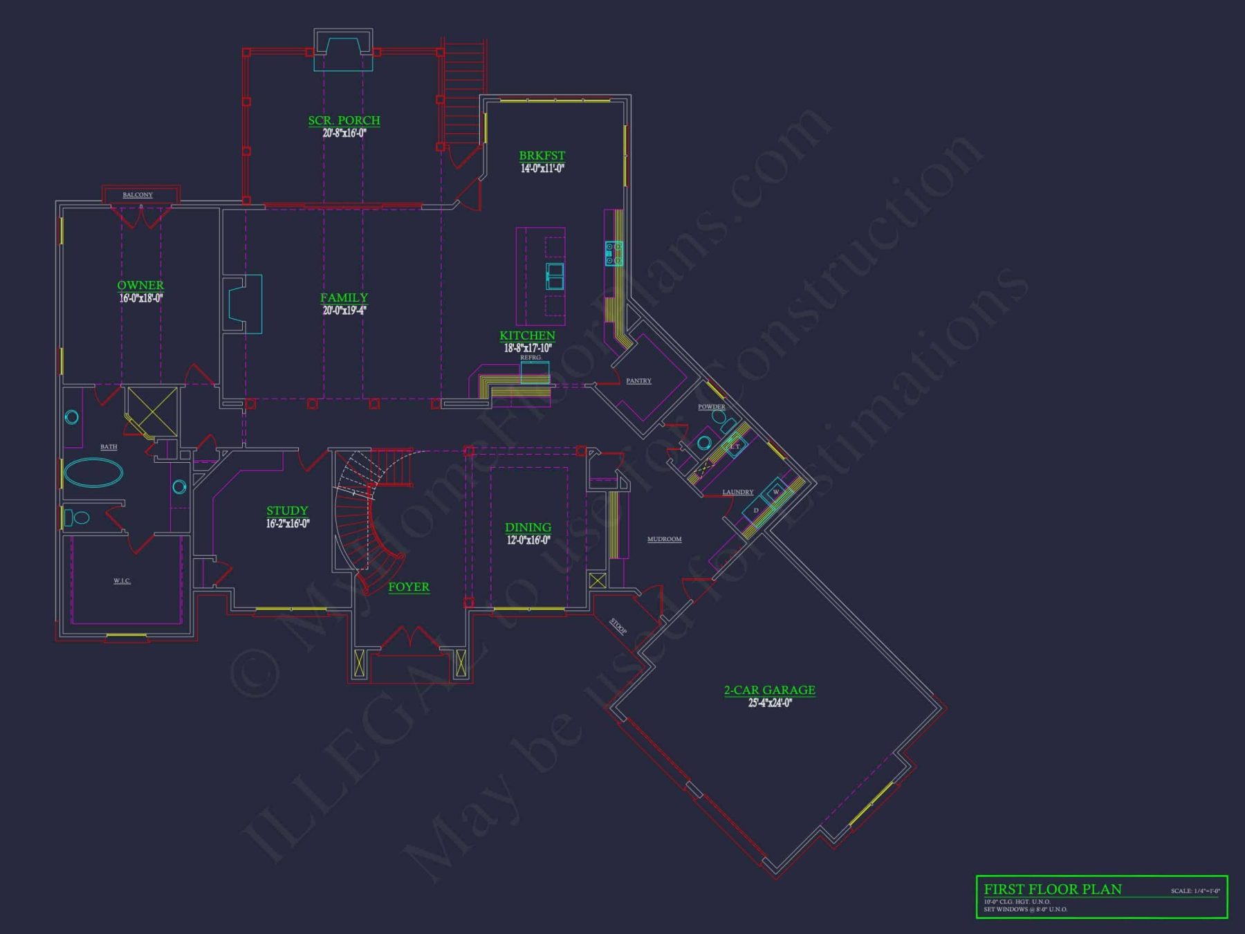 Luxurious house Plan with Floor Plans, CAD Blueprints, and Designs