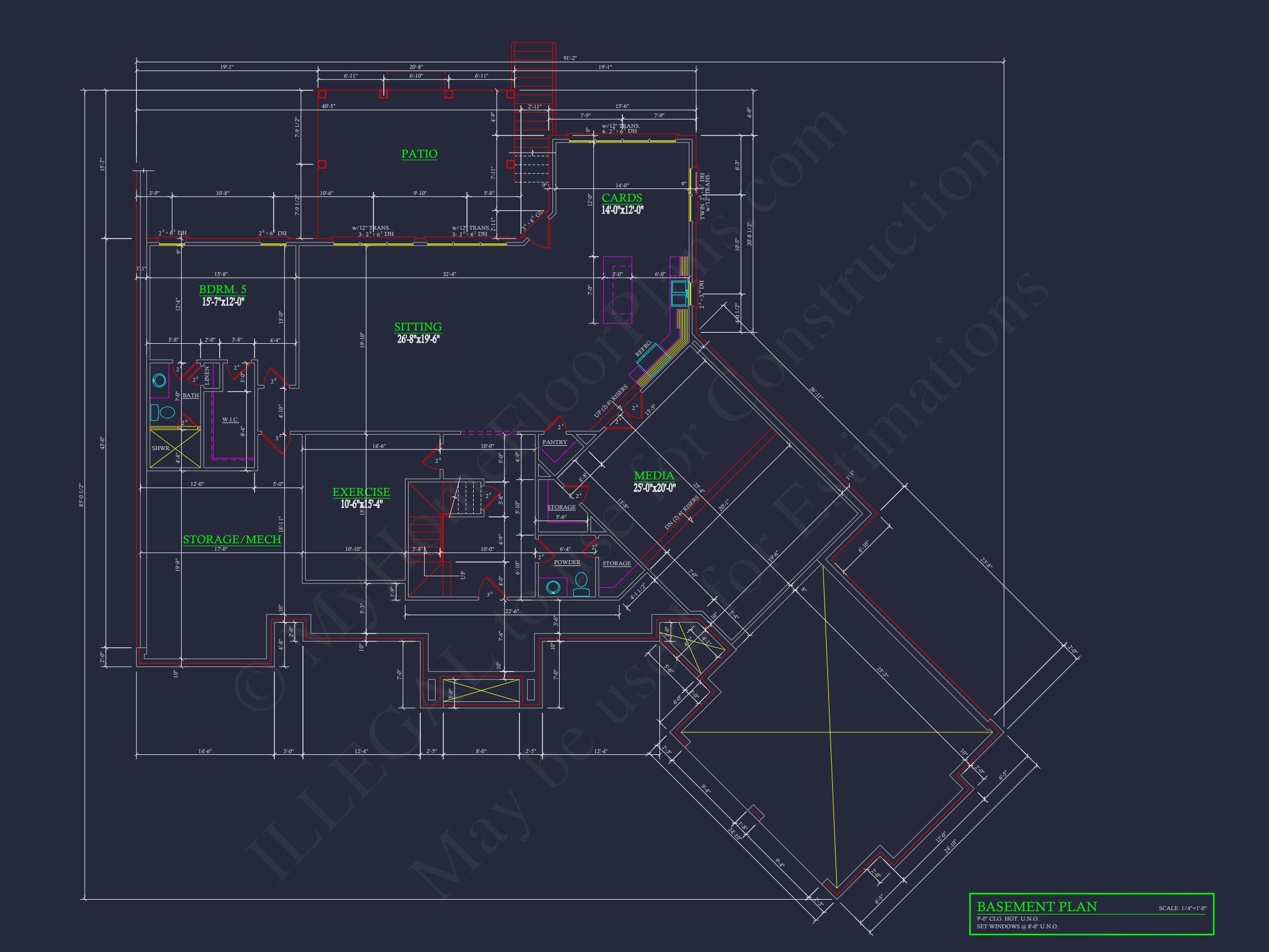 Luxurious house Plan with Floor Plans,CAD Blueprints,and Designs