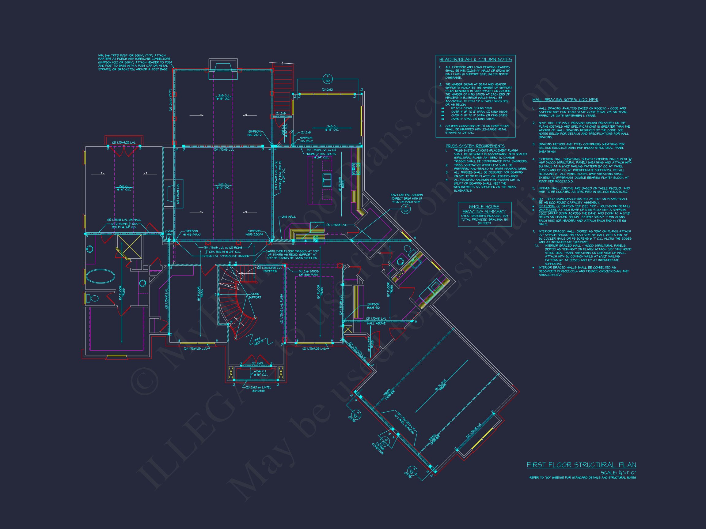 Luxurious house Plan with Floor Plans,CAD Blueprints,and Designs