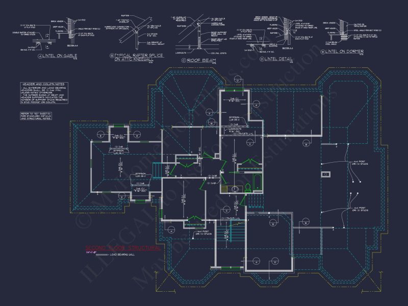 Luxury 2-Story 5-Bedroom house Plan & Blueprint Designs