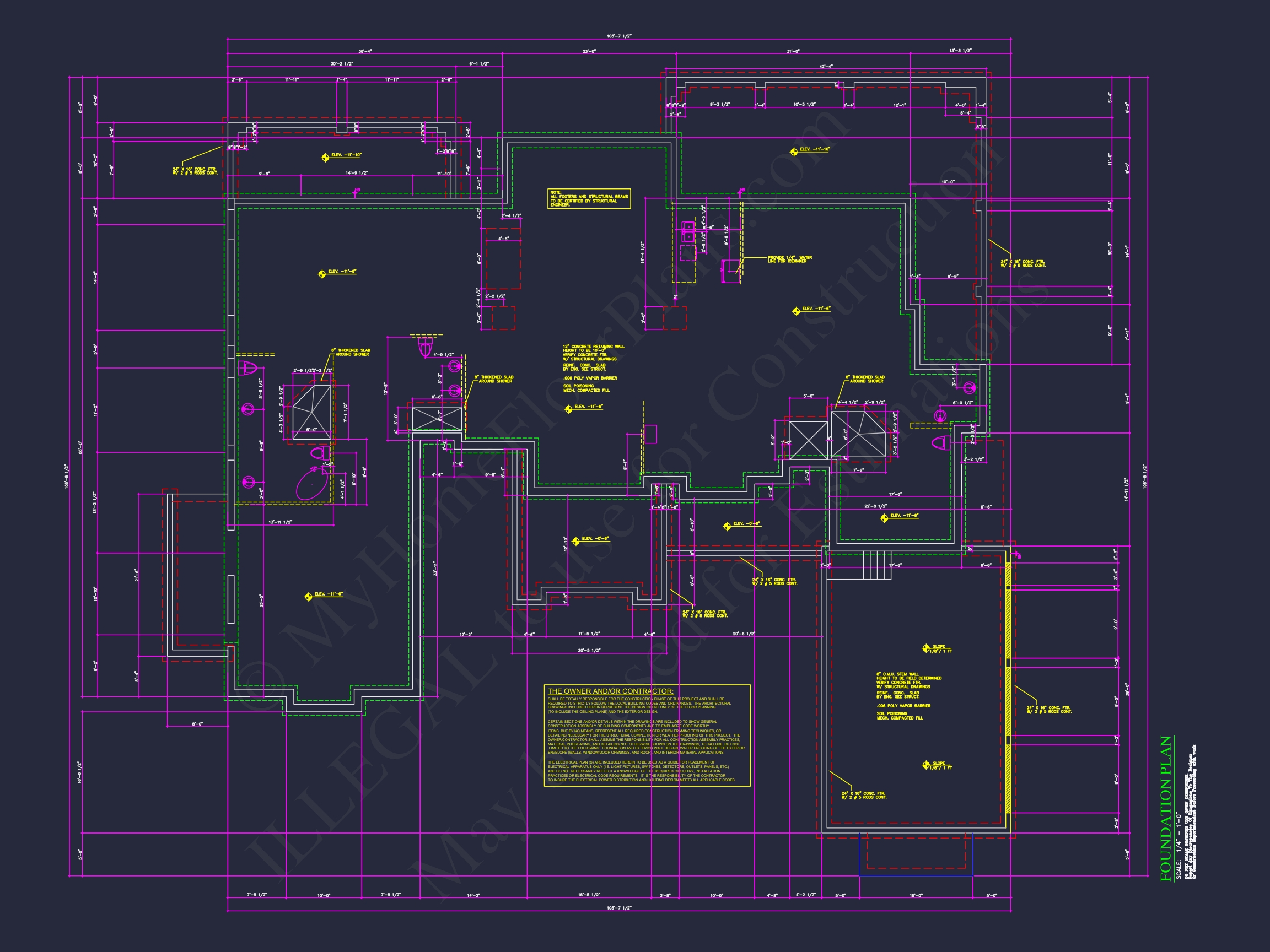 Luxury 3-Story Craftsman Home Plan & Blueprint