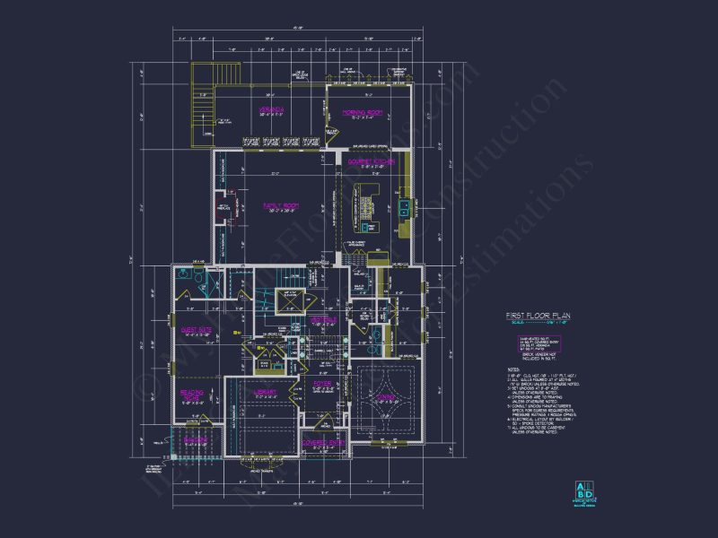 Luxury 3-Story house Plan with 5 Beds, 5.5 Baths & Pool