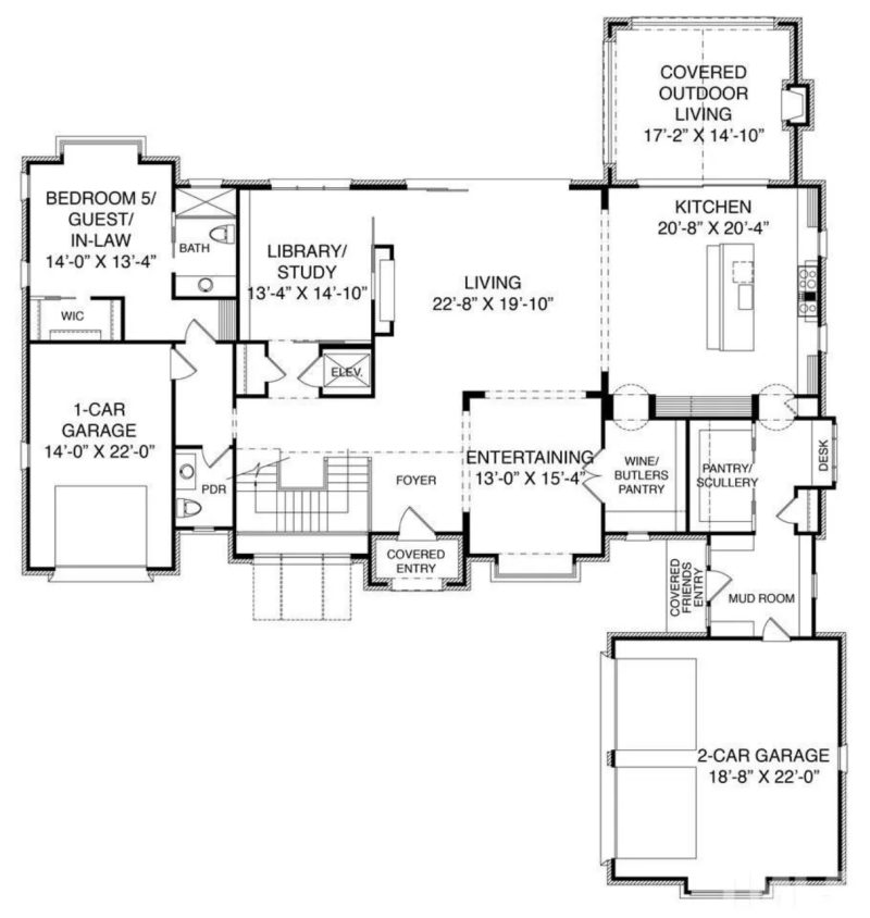 Luxury 3-Story Modern Floor Plan with 5 Bedrooms and CAD Designs