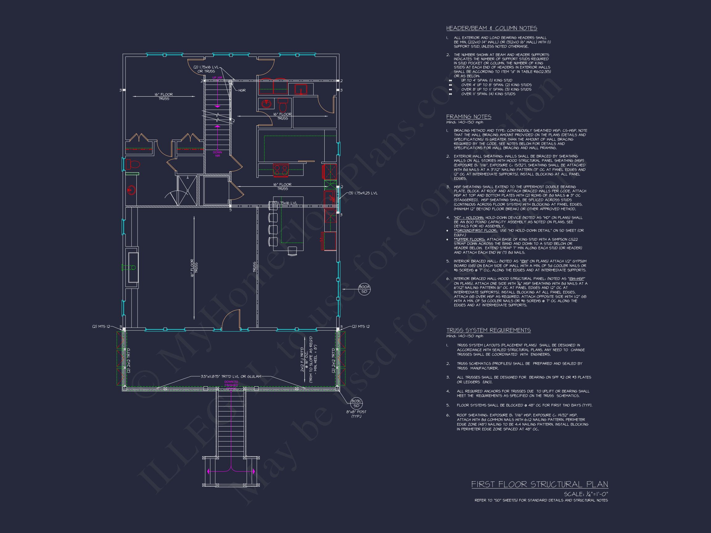 Luxury Beach house Plan with 4 Bedrooms,3 Stories,CAD Designs