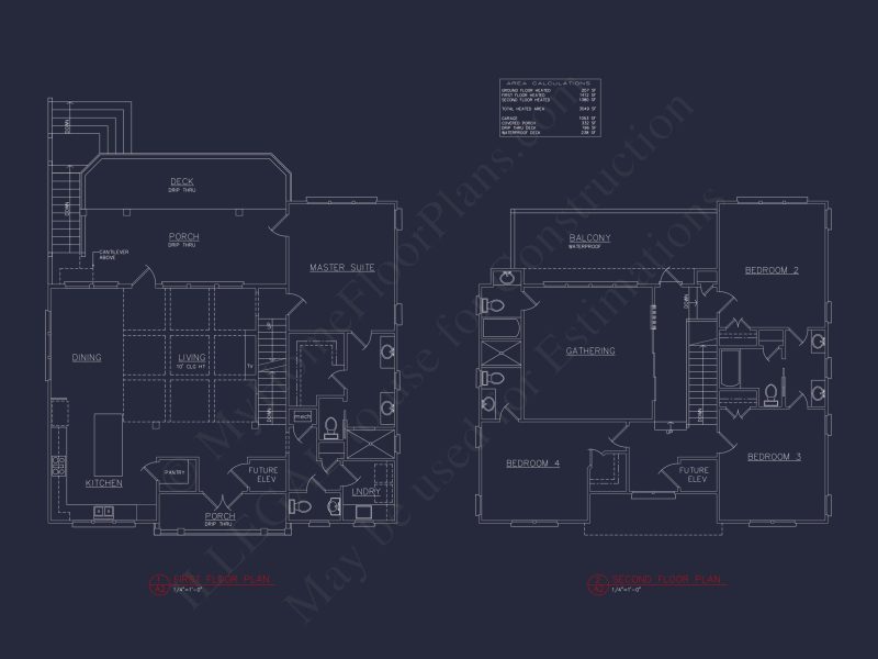 Luxury Coastal house Plan with 3 Floors, CAD Designs & More