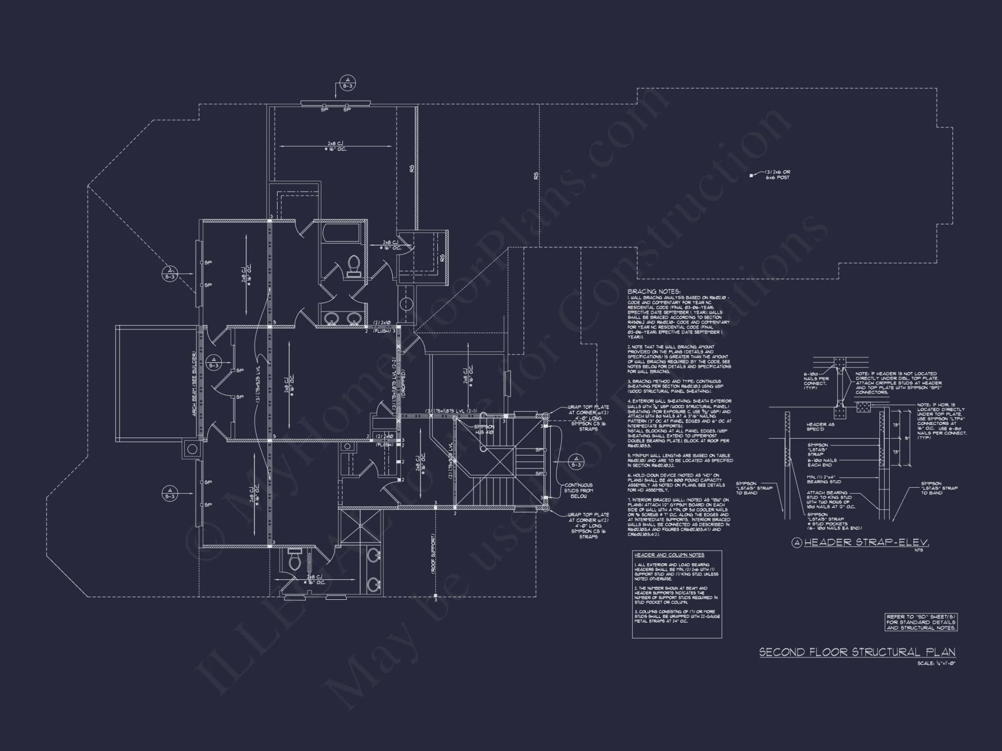 Luxury Craftsman house Floor Plan with CAD Designs
