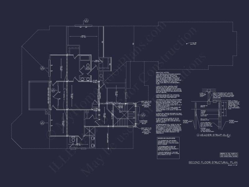 Luxury Craftsman house Floor Plan with CAD Designs