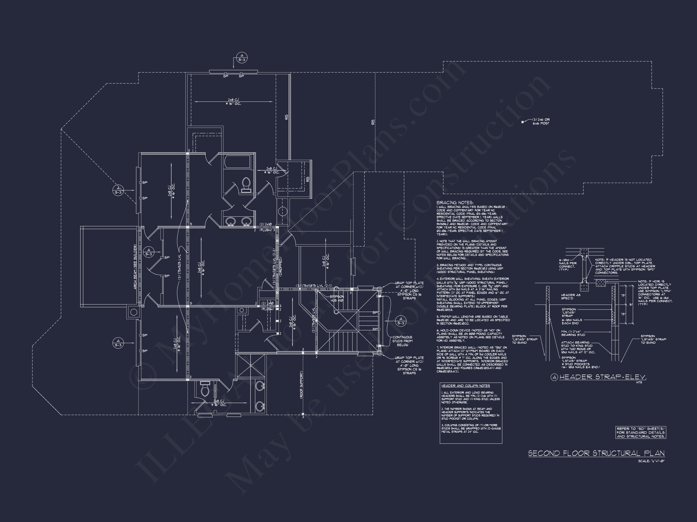 Luxury Craftsman Home Floor Plan with CAD Designs