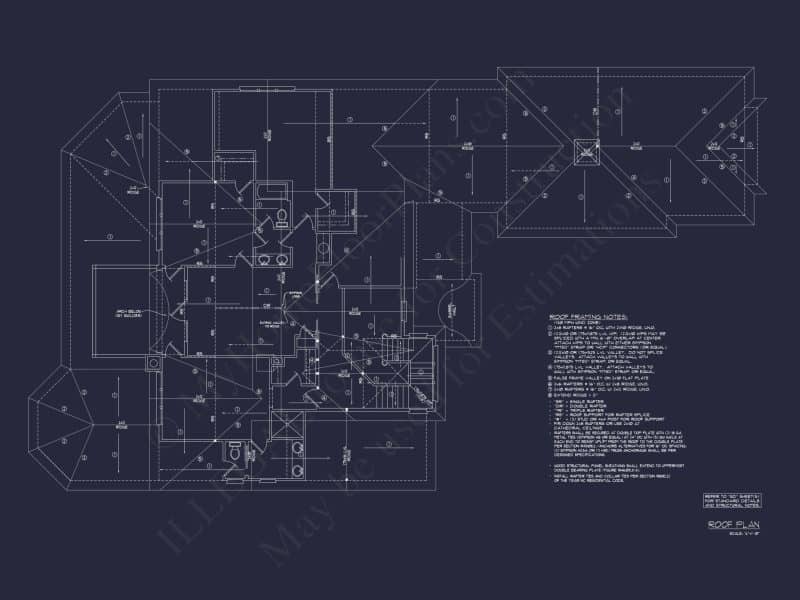 Luxury Craftsman house Floor Plan with CAD Designs