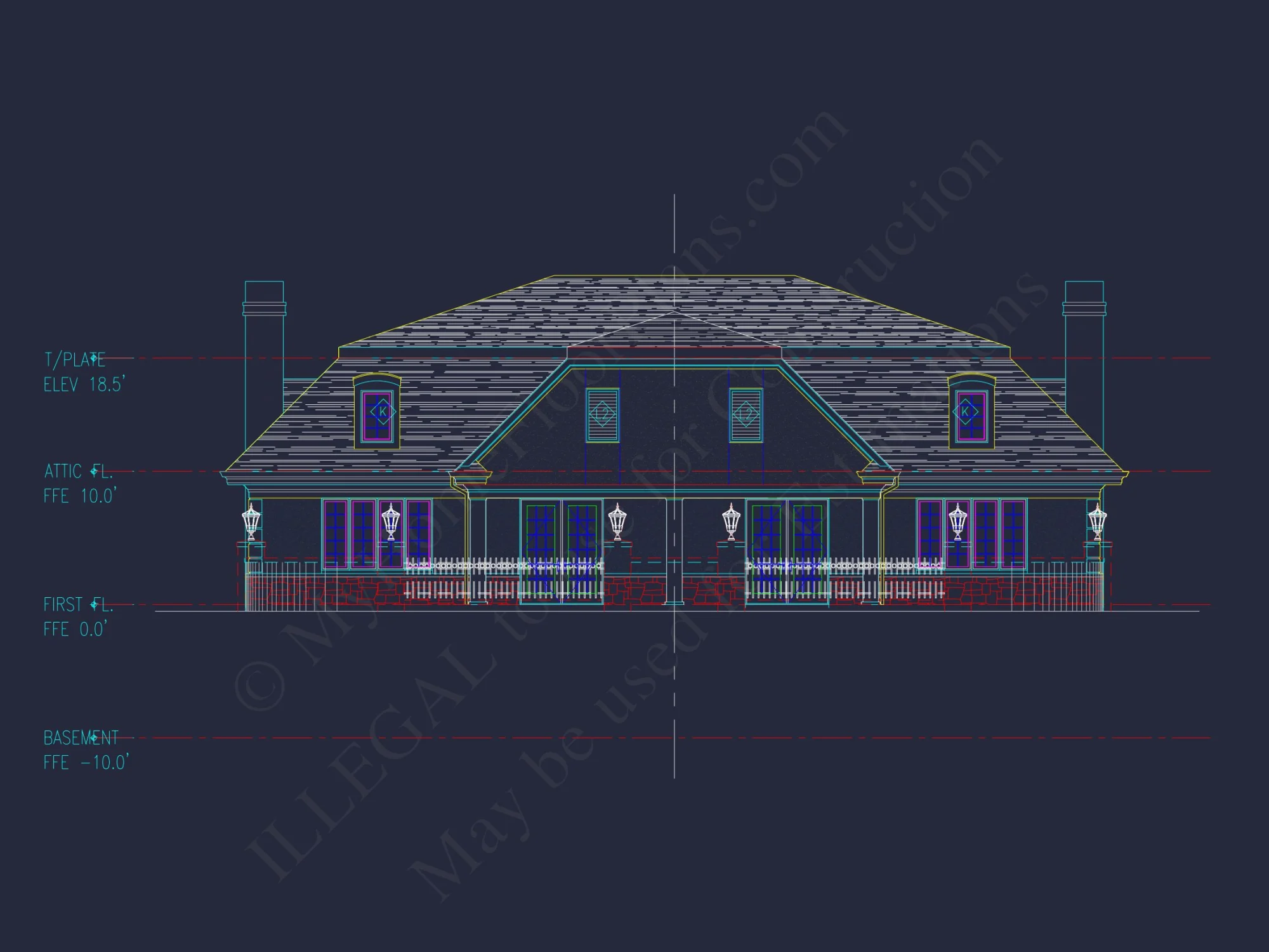 Luxury Duplex house Plan with Vaulted Ceilings and Open Design