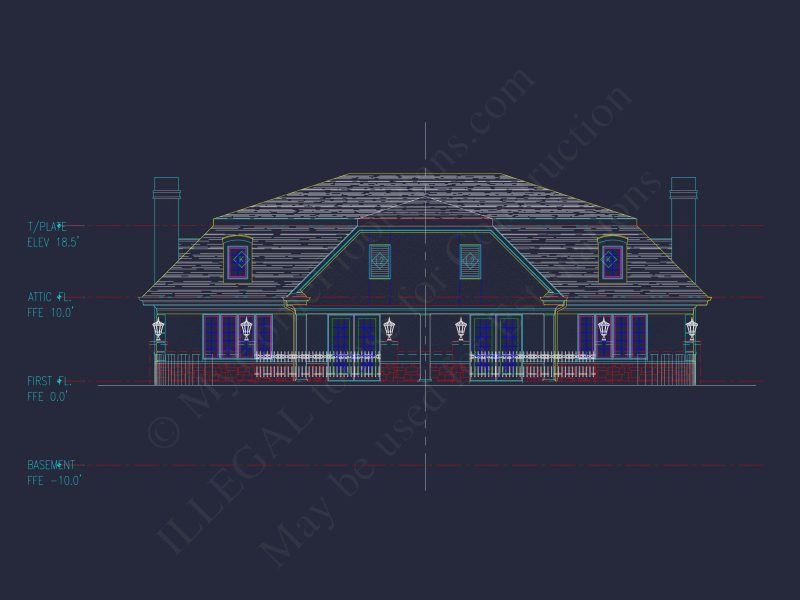 Luxury Duplex house Plan with Vaulted Ceilings and Open Design