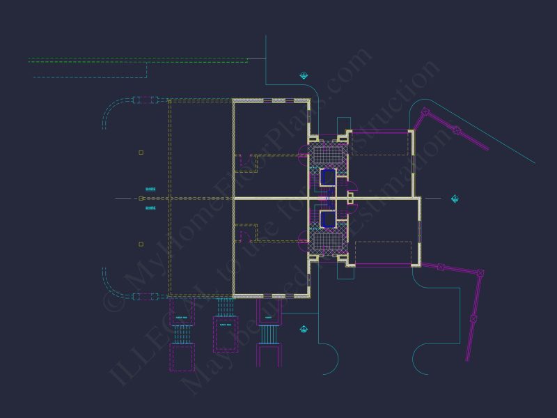 Luxury Duplex house Plan with Vaulted Ceilings and Open Design