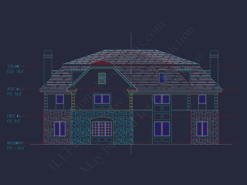Luxury Duplex house Plan with Vaulted Ceilings and Open Design