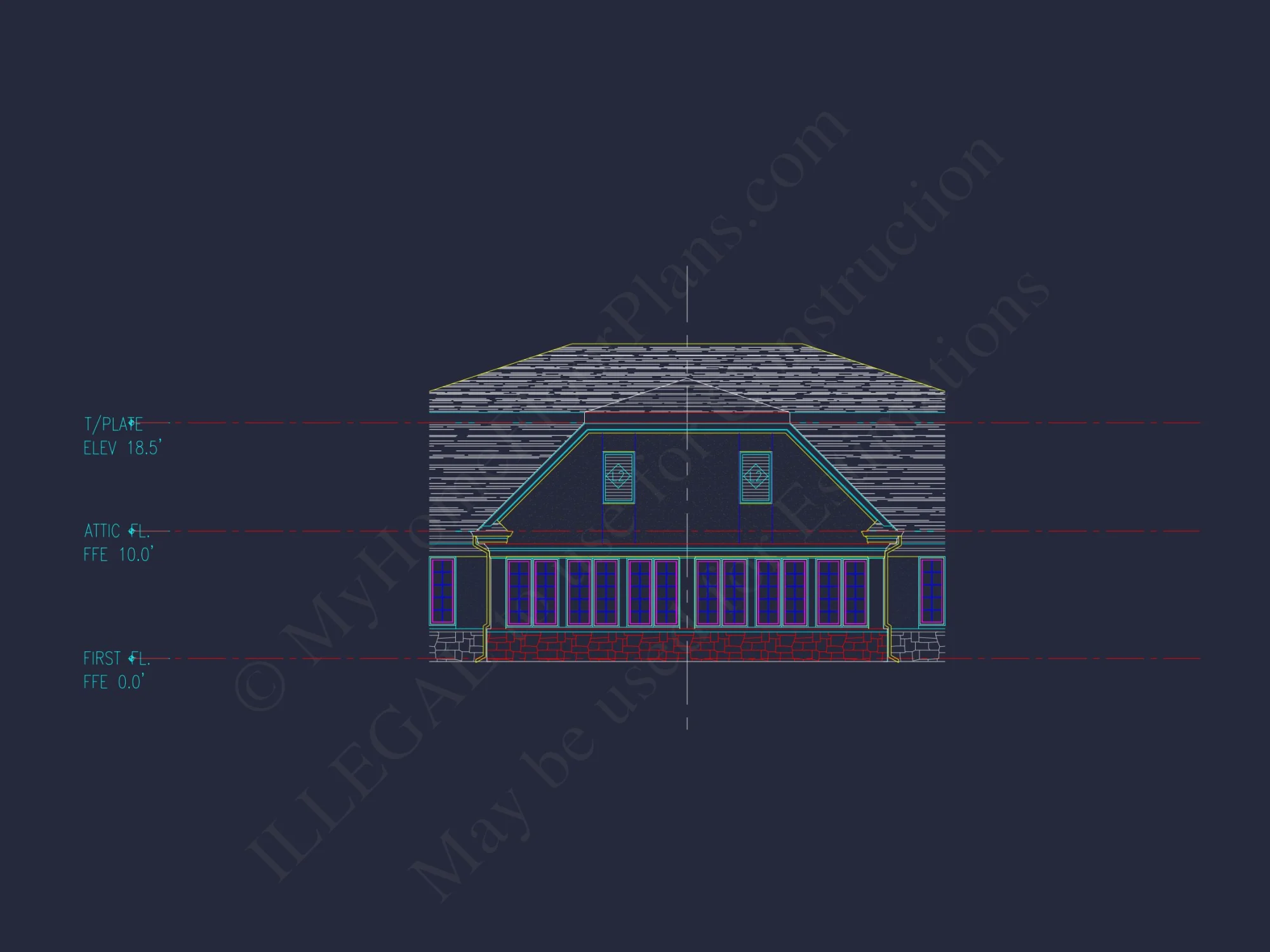 Luxury Duplex house Plan with Vaulted Ceilings and Open Design