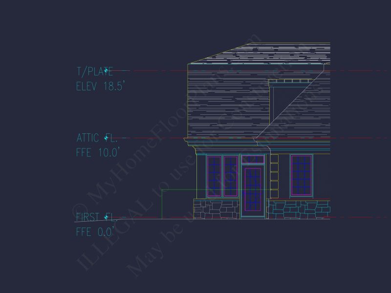 Luxury Duplex house Plan with Vaulted Ceilings and Open Design
