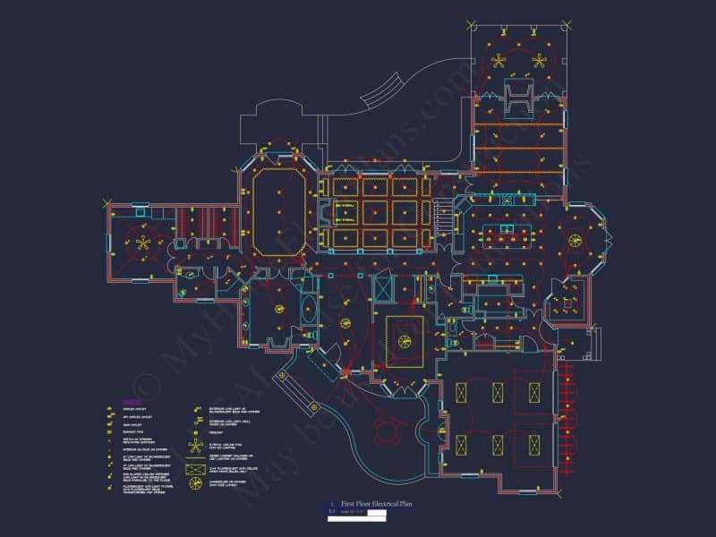 Luxury European Traditional house Plan & Blueprint Designs