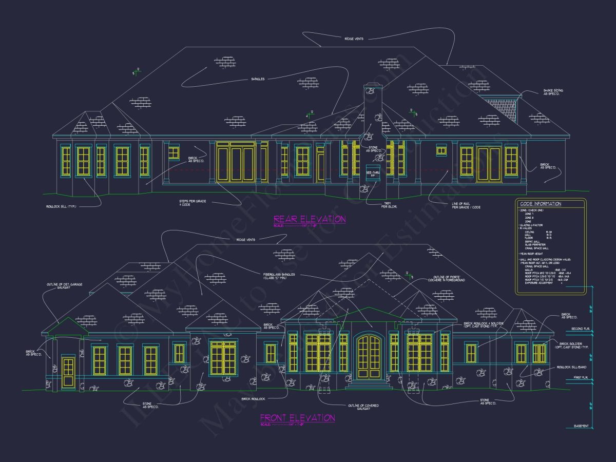 Luxury house Blueprint with Stunning CAD Floor Plan Designs