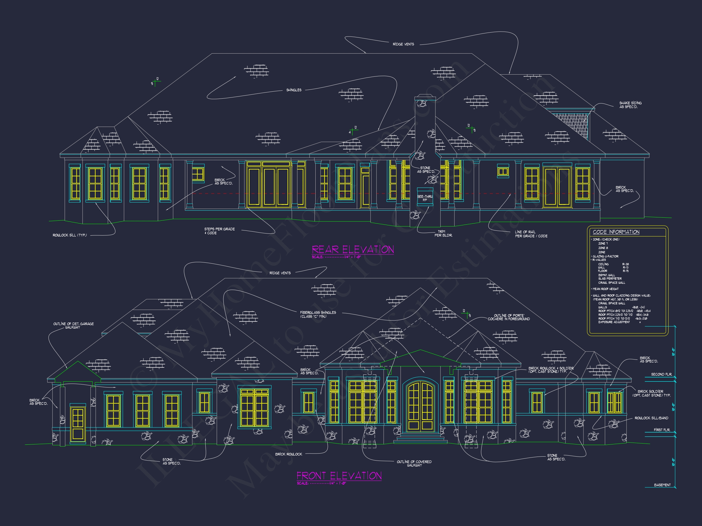 Luxury Home Blueprint with Stunning CAD Floor Plan Designs