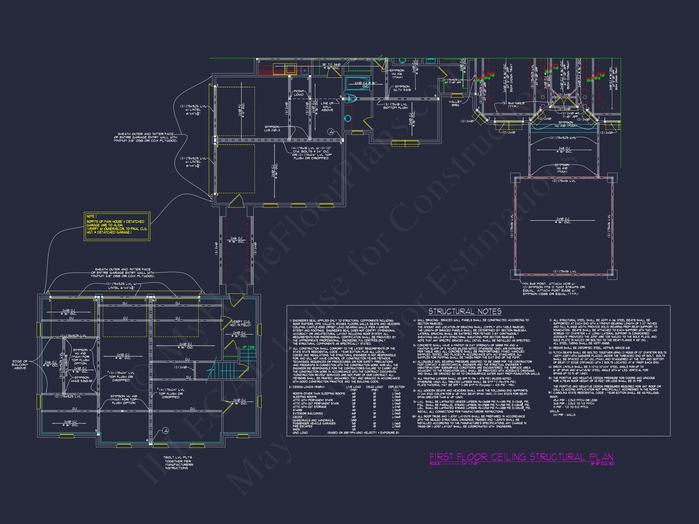 Luxury Home Blueprint with Stunning CAD Floor Plan Designs