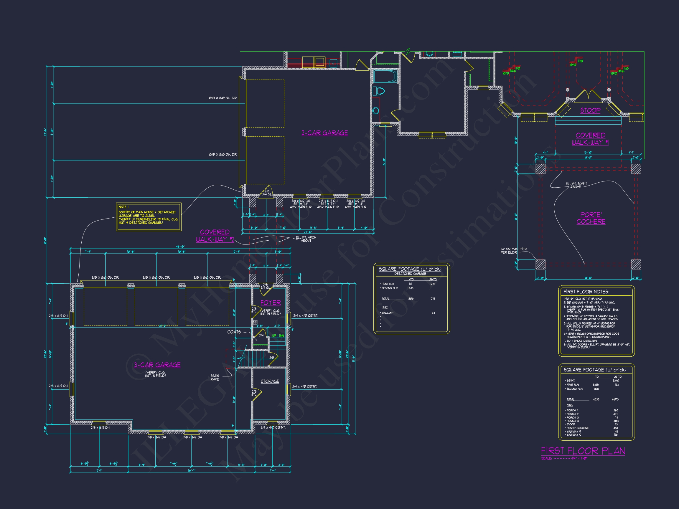 Luxury Home Blueprint with Stunning CAD Floor Plan Designs