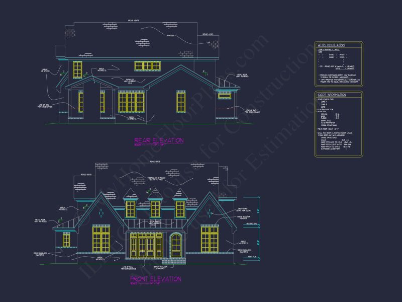 Luxury house Design with Floor Plan Blueprint and CAD Features