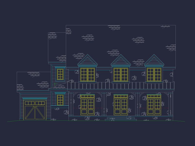 Luxury house Design with Floor Plan, Blueprint & CAD Designs