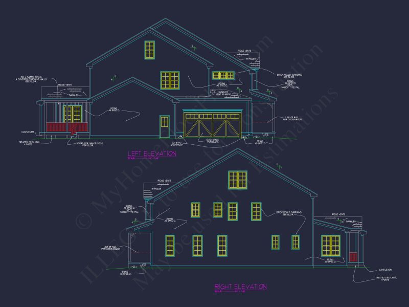 Luxury house Design with Floor Plan, Blueprint & CAD Designs