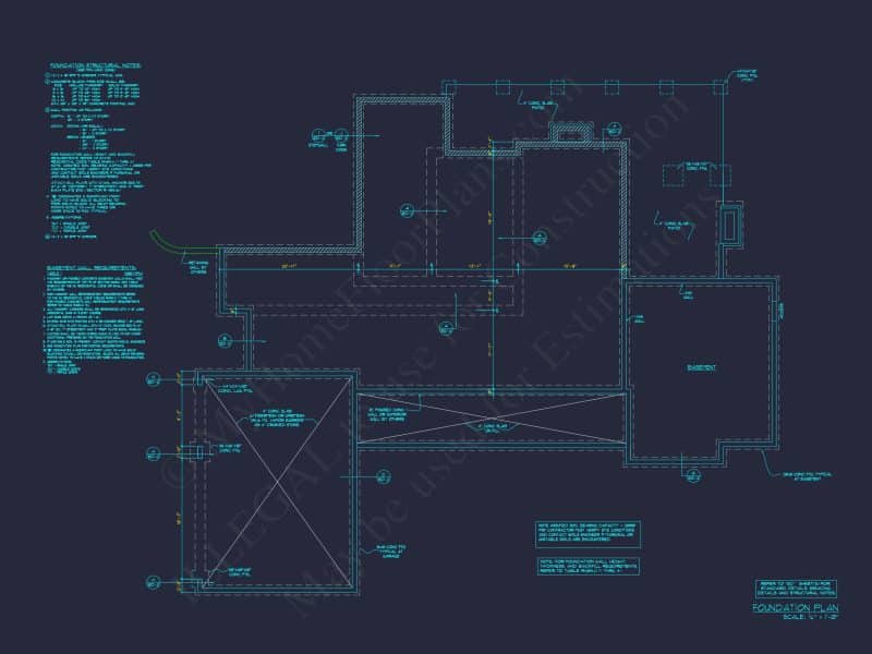 Luxury house Floor Plan with 4 Bedrooms, CAD Blueprint Designs