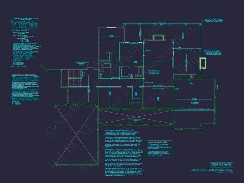 Luxury house Floor Plan with 4 Bedrooms, CAD Blueprint Designs
