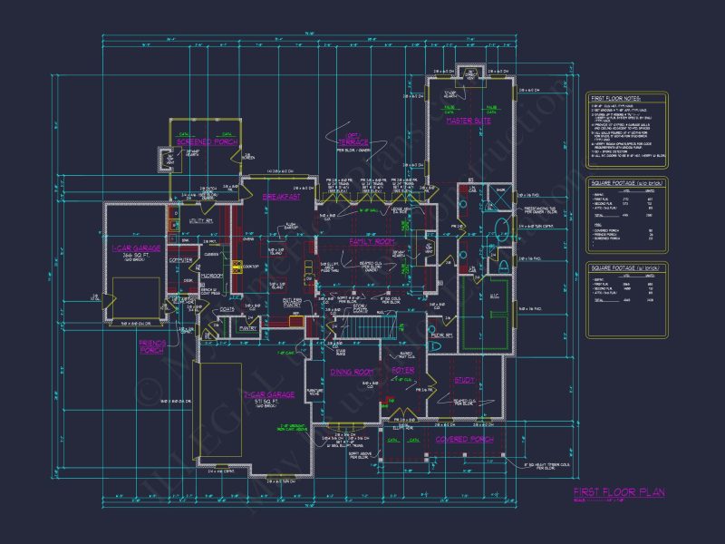 Luxury house Floor Plan with 4 Beds, Blueprint & Designs