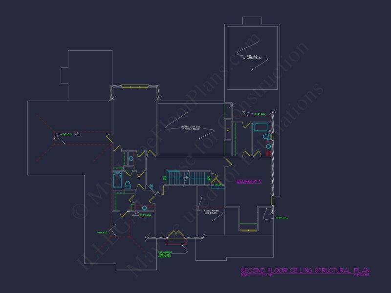 Luxury house Floor Plan with 4 Beds, Blueprint & Designs