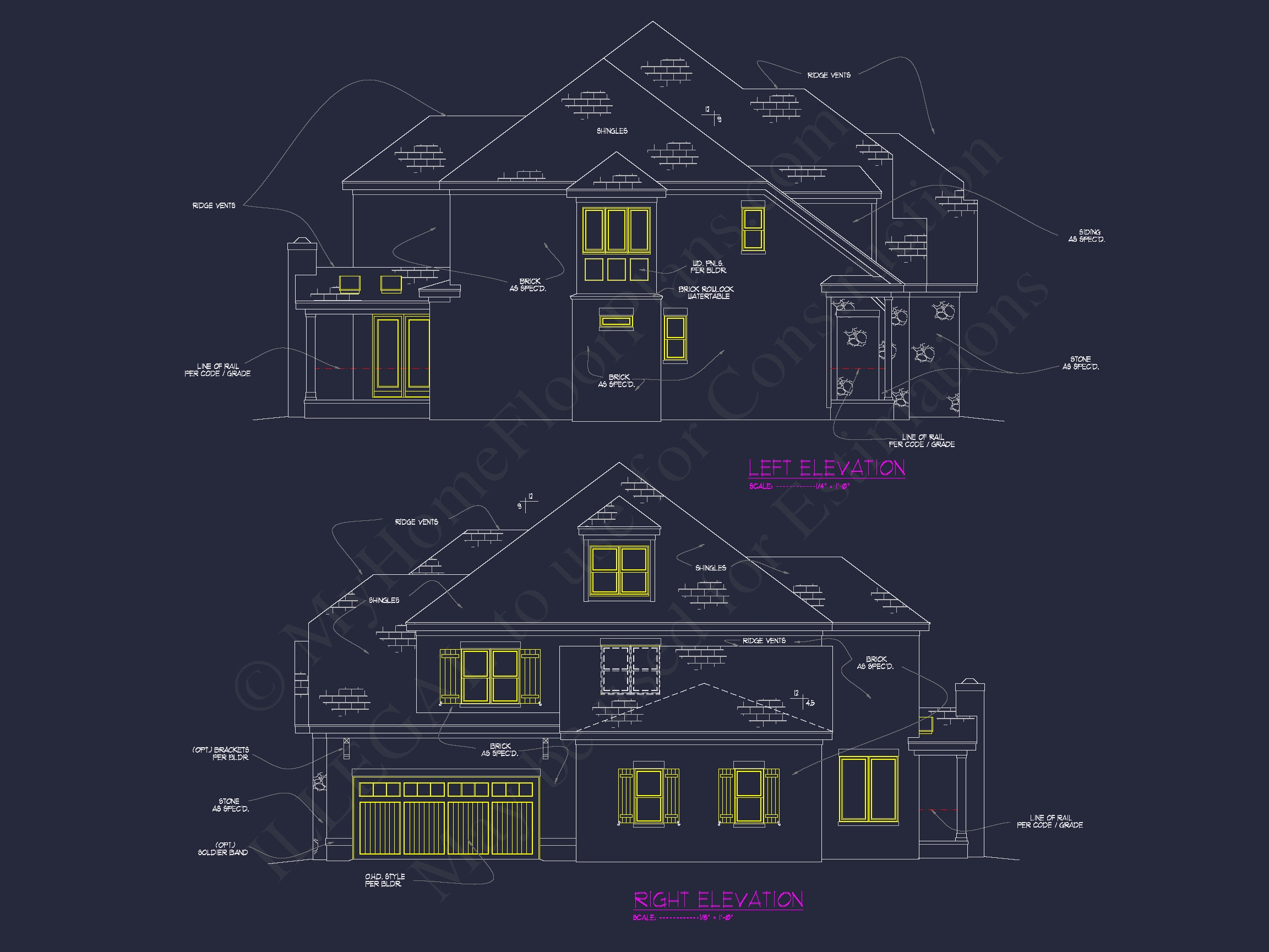 Luxury Home Floor Plan with 5 Bedrooms and CAD Designs