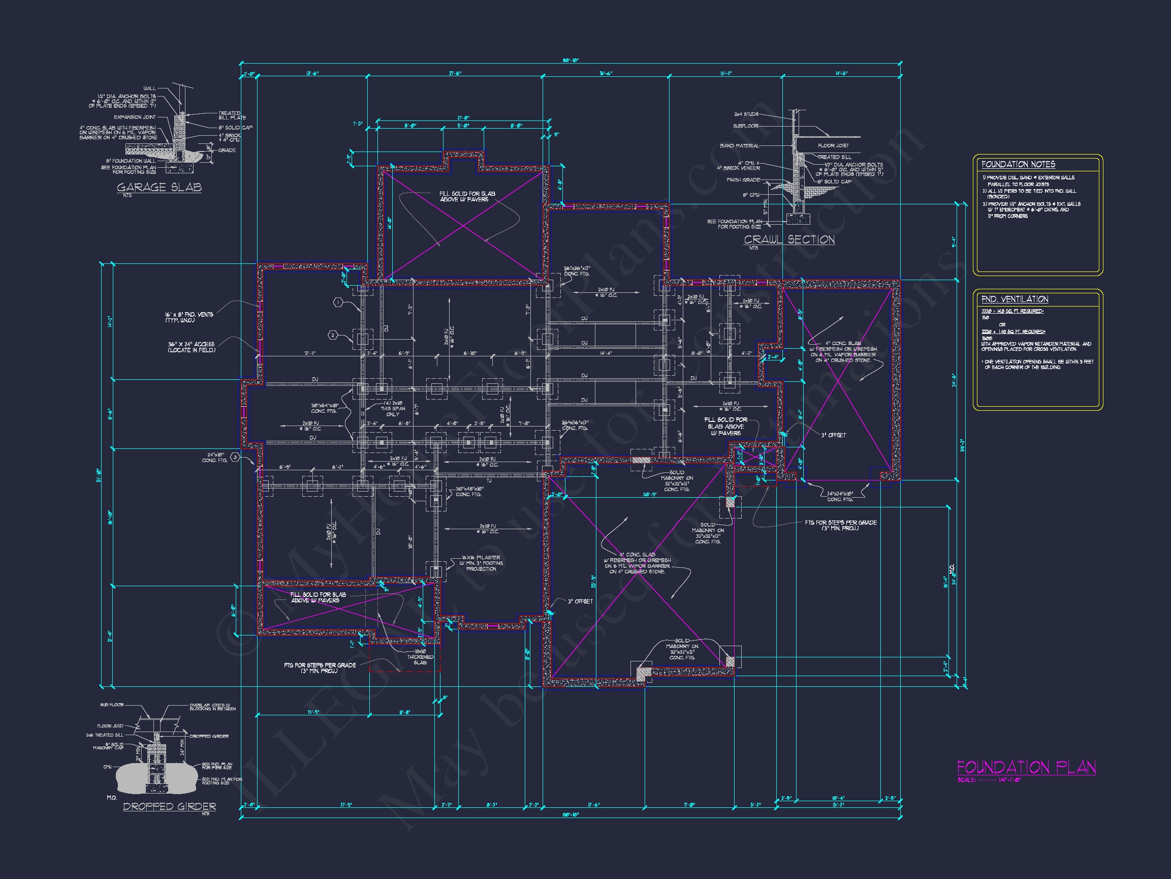 Luxury Home Floor Plan with 5 Bedrooms and CAD Designs