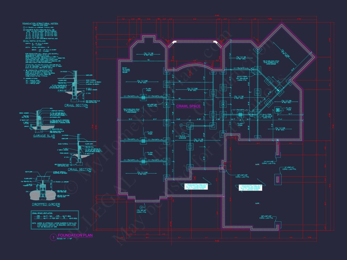 Luxury house Floor Plan with 5 Beds, 5.5 Baths, and CAD Designs