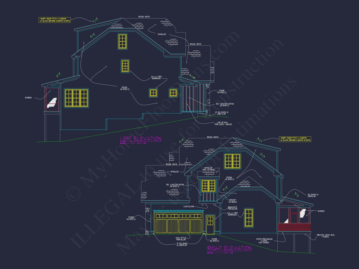 Luxury house Floor Plan with Open Concept and 3-Car Garage