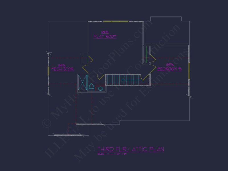 Luxury house Floor Plan with Open Concept and 3-Car Garage