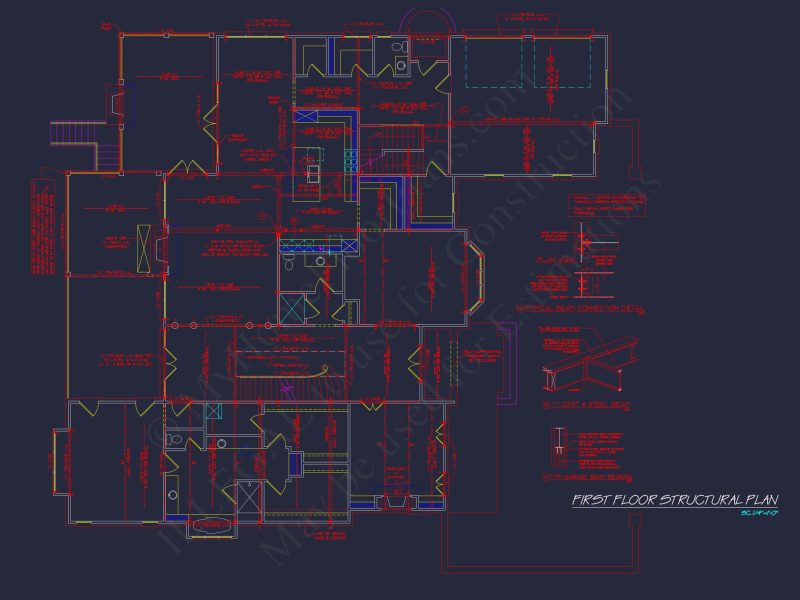 Luxury house Plan: 7782 Sq Ft, 5 Beds, 3 Story Blueprint