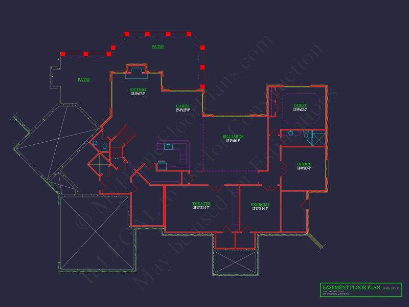 Luxury house Plan: 8043 Sq Ft, 4 Beds, 4 Baths, 3-Car Garage